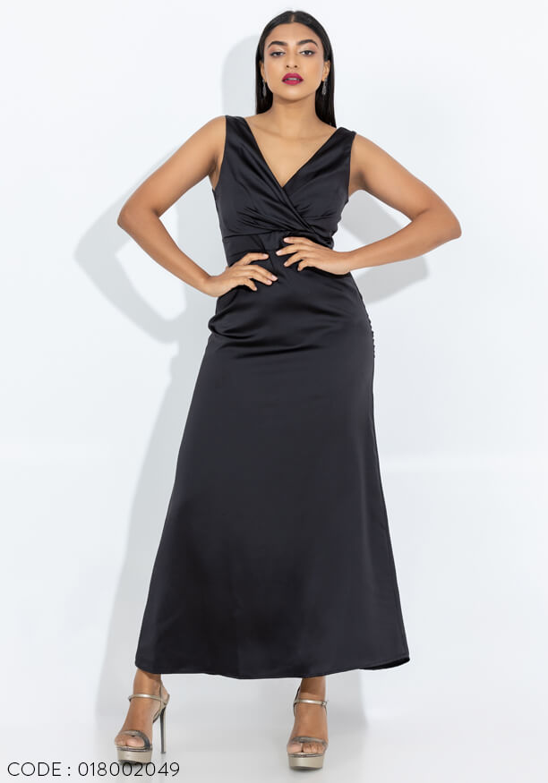 JANE SLEEVELESS BLACK DRESS