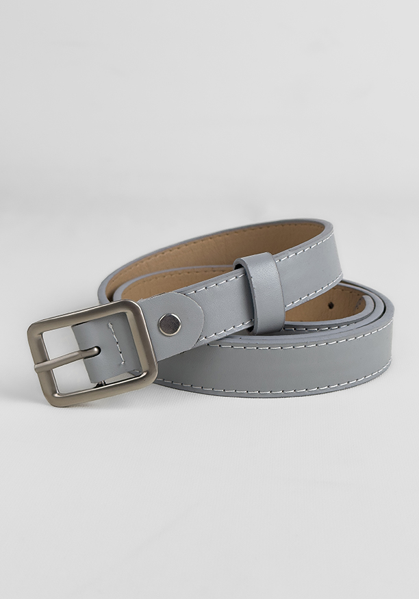 ASH 1 IN SILVER SQUARE BUCKLE BELT