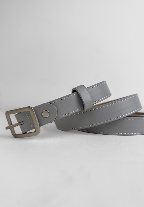 ASH 1 IN SILVER SQUARE BUCKLE BELT