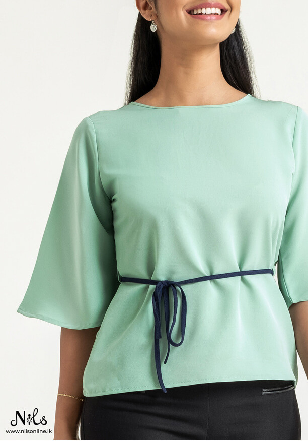 KAILANI FLARED SLEEVE OFFICE BLOUSE