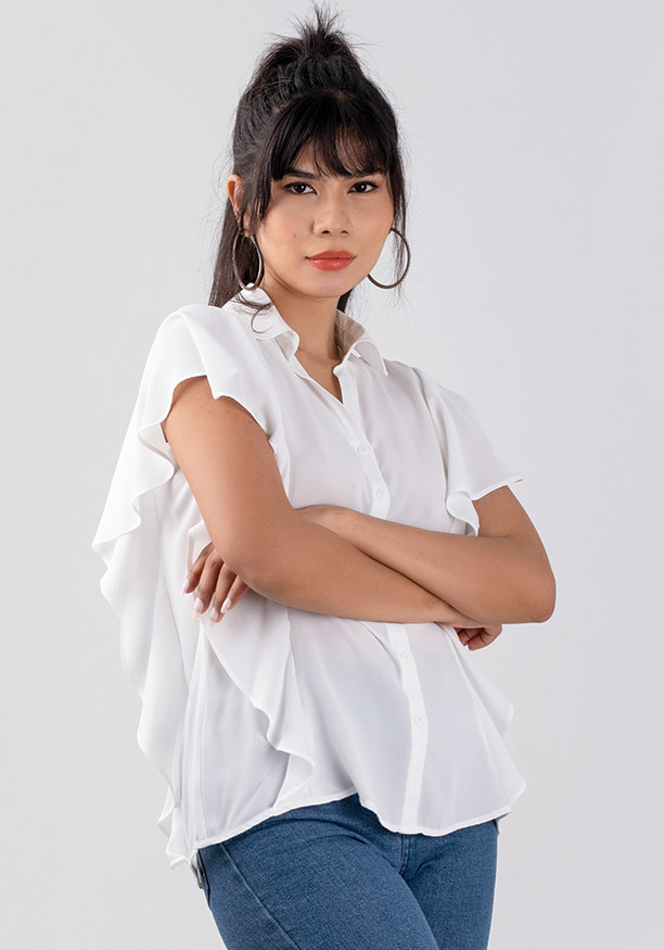ALMA WHITE BLOUSE 