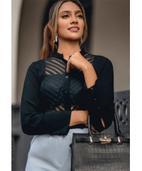 ARIA STAND COLLAR BLOUSE 