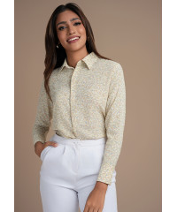 ABBY YELLOW PRINTED BLOUSE