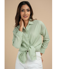 BRINLEY GREEN BLOUSE