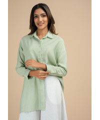 BRINLEY GREEN BLOUSE