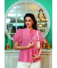ANDREA FRONT KNOT BLOUSE