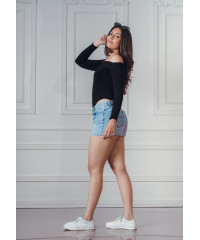 NATASHA ONE SHOULDER LONG SLEEVE TOP