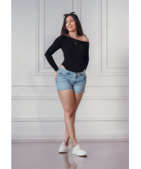 NATASHA ONE SHOULDER LONG SLEEVE TOP