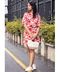 CLARA CHERRY PRINTED BLOUSE