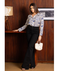 LISA LONG SLEEVE PRINTED BLOUSE LISA LONG SLEEVE PRINTED BLOUSE