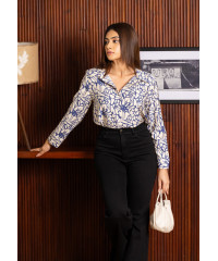 LISA LONG SLEEVE PRINTED BLOUSE LISA LONG SLEEVE PRINTED BLOUSE