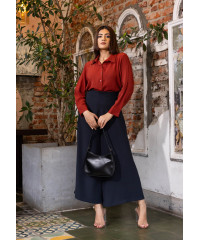 LISA LONG SLEEVE BRICK BLOUSE