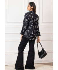 BLACK LISA LONG SLEEVE BLOUSE