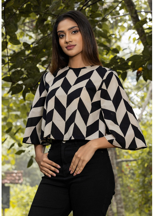 NALIE CROP BLOUSE NALIE CROP BLOUSE