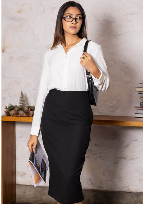 LISA LONG SLEEVE WHITE BLOUSE