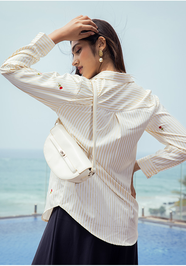 ZERAH EMB YELLOW BLOUSE