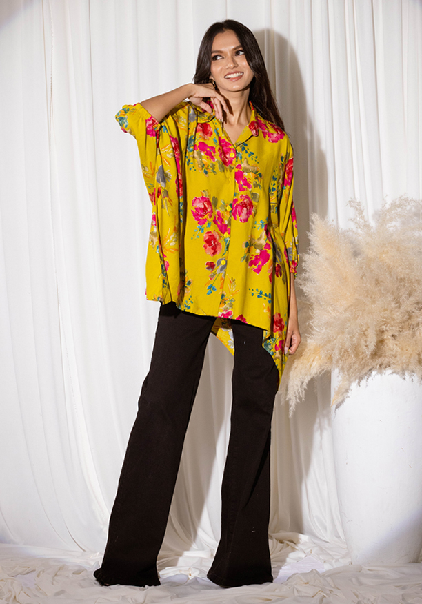 SHIFRA BAGGY YELLOW SHIRT