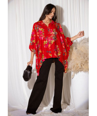 SHIFRA BAGGY RED SHIRT SHIFRA BAGGY RED SHIRT