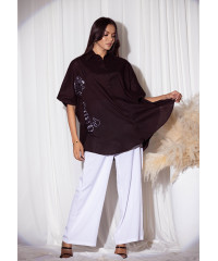 ASHIA BATIK BLACK SHIRT 