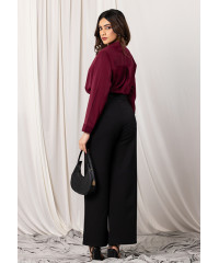 LISA LONG SLEEVE MAROON BLOUSE LISA LONG SLEEVE MAROON BLOUSE