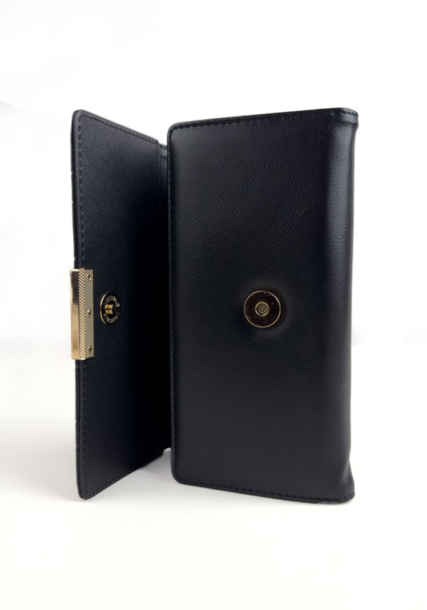 AMY BLACK BUCKLE WALLET