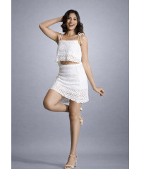 CELINDA WHITE SHORT SKIRT