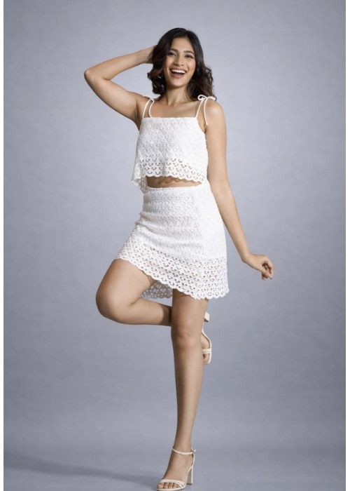 CELINDA WHITE SHORT SKIRT