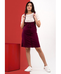 LIANA PINNY MAROON DRESS