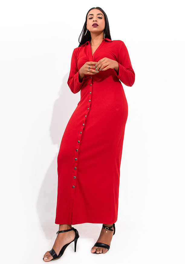 OLIVIA TIGHT RED DRESS
