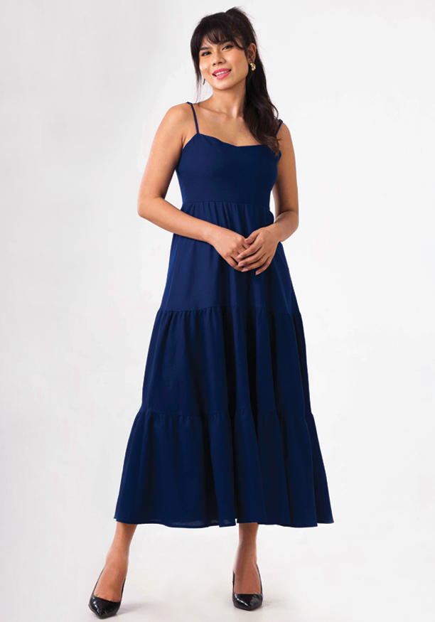KIARA STRAPPY BLUE DRESS 
