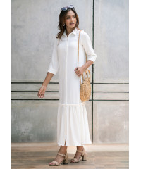 HAVANA WHITE COLLAR DRESS 