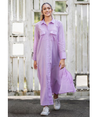 AVA PURPLE SHIRT DRESS 