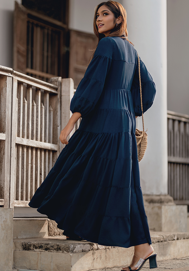 CLOE PAUEL NAVY BLUE DRESS 