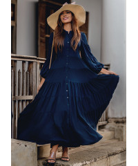 CLOE PAUEL NAVY BLUE DRESS 