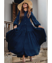 CLOE PAUEL NAVY BLUE DRESS 