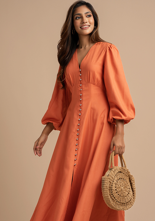 ADLEIGH ORANGE DRESS