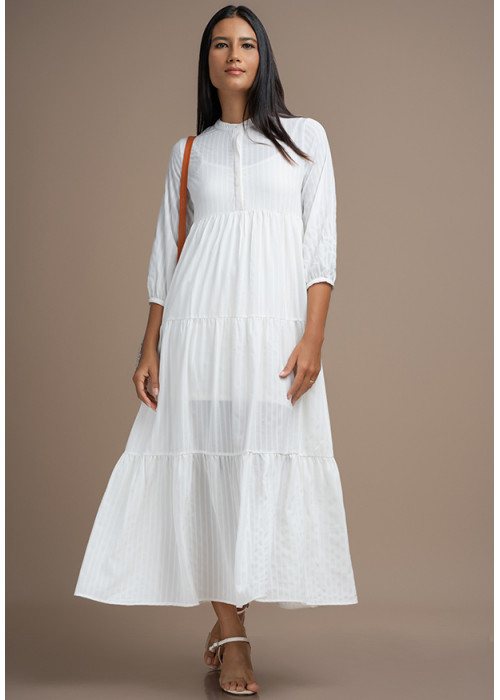 BRYNLEE LAYER WHITE DRESS