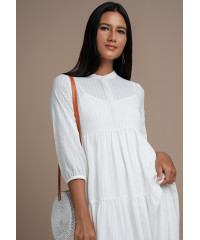 BRYNLEE LAYER WHITE DRESS