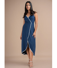 LILIYAN CONTRATING WRAP DRESS