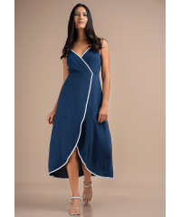 LILIYAN CONTRATING WRAP DRESS