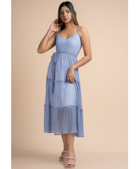 FINLEY RUFFLE HALTER NECK DRESS