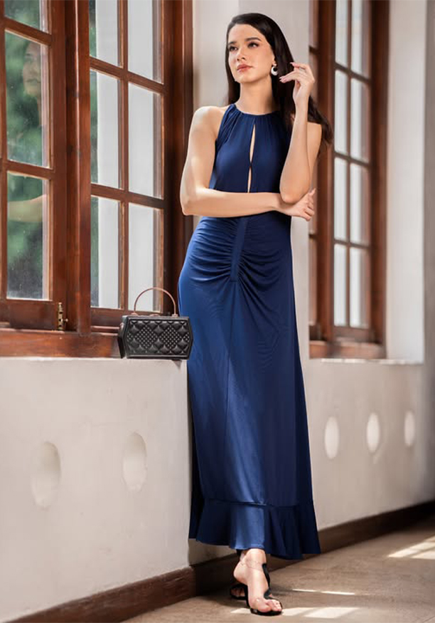 CLEMENTINE FRONT RUCHED DRESS