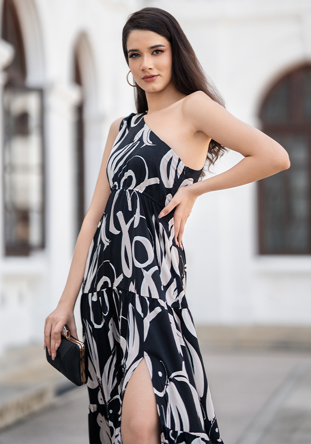 EMILIYE ONE SHOULDER DRESS