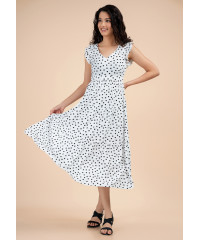 LILA POLKA DOT DRESS