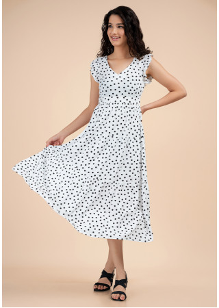 LILA POLKA DOT DRESS