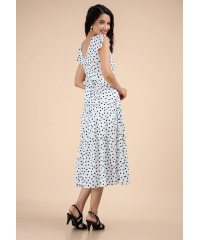 LILA POLKA DOT DRESS