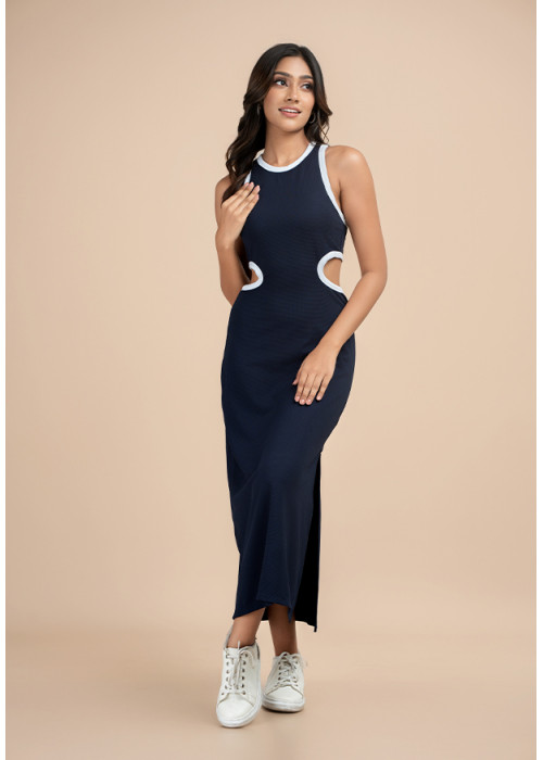 KATIN SIDE CUTOUT DRESS