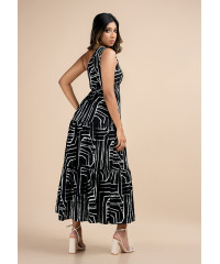 ROCA BLACK PRINTED DRESS