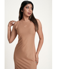 VIOLA BODYCORN SHINE BEIGE DRESS 