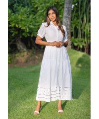 AVA WHITE EMBROIDARY DRESS